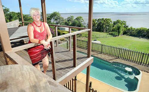 Kerrie Gleeson at her retreat Shalom in River Heads. Kerrie Gleeson at her retreat Shalom in River Heads.